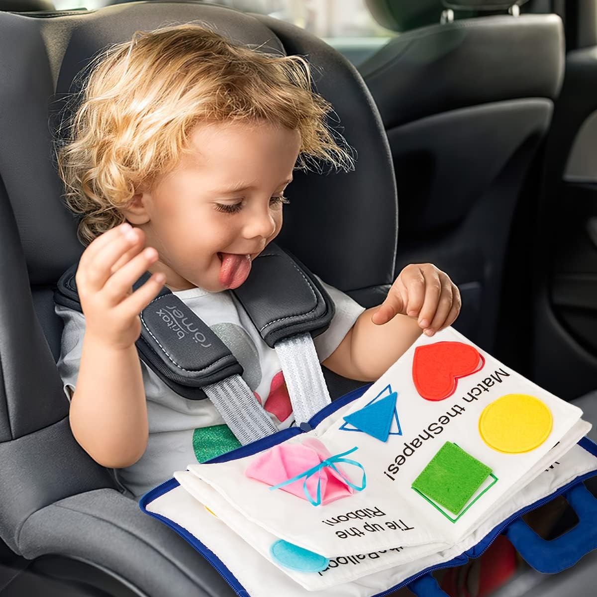 Quiet Book for Toddlers, Soft Activity Busy Book Toddler Travel Toys Educational Toys for 1 2 3 Year Old Toddlers Boy Girl