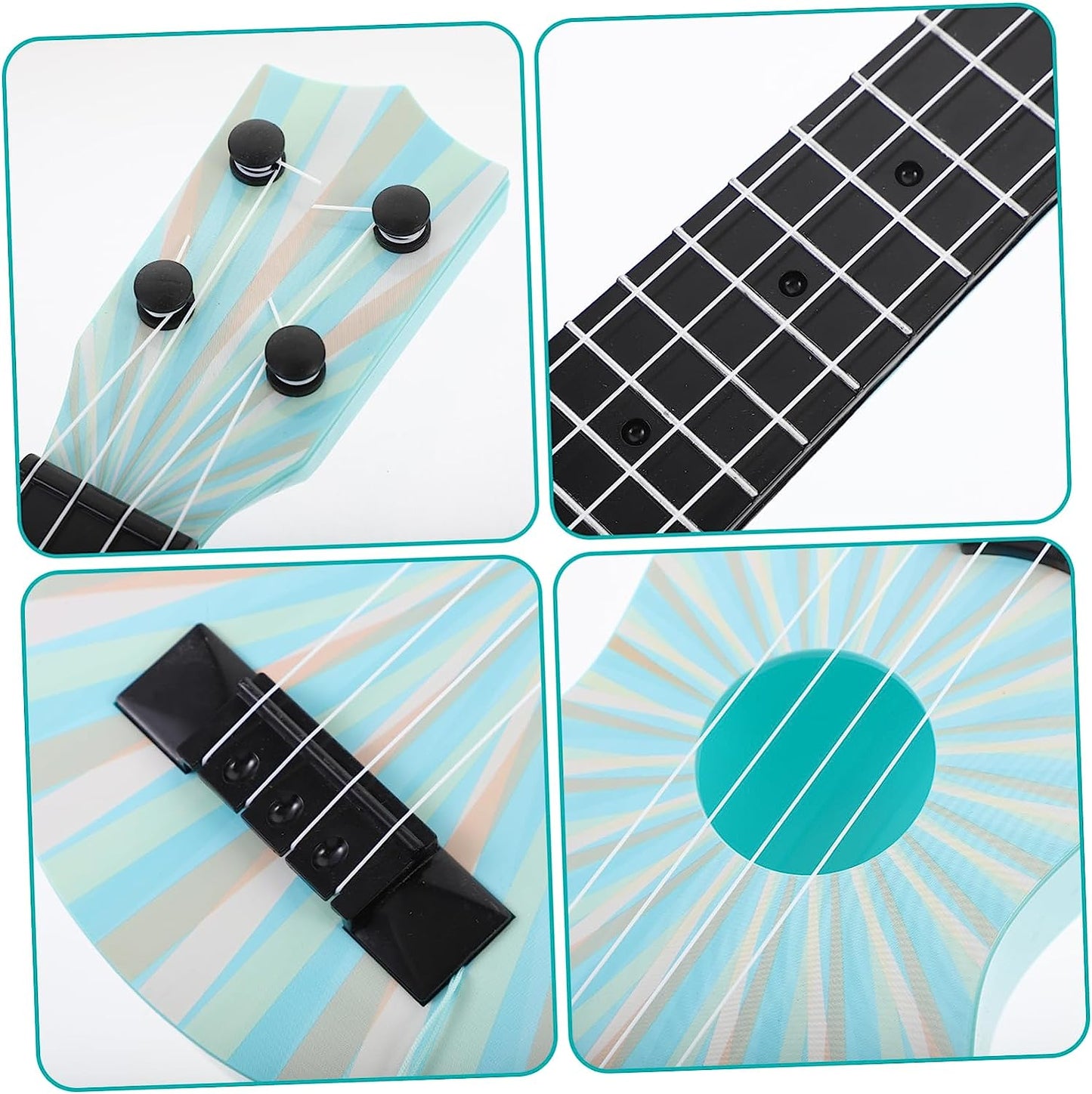 2pcs Ukulele Toy Boys Toys Toddler Musical Instruments Kids Girl Toys Ukulele Musical Toys Kids Ukulele Guitar Toy Guitar for Kids Plastic Purple Toy Ukulele Toddler Guitar Toy