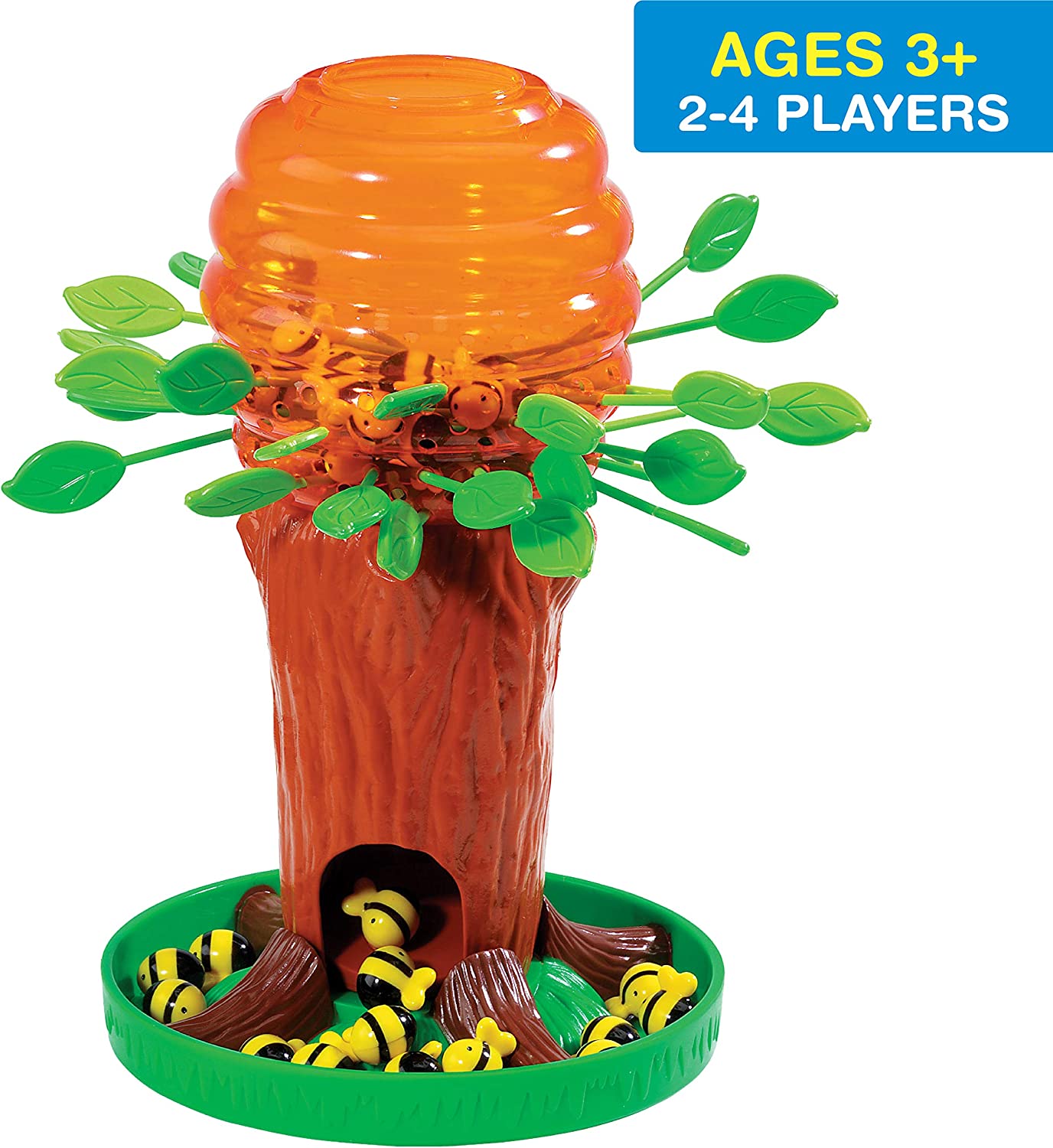 Game Zone Honey Bee Tree Game – Please Don’t Wake the Bees – 2 to 4 Players, Ages 3 and Up