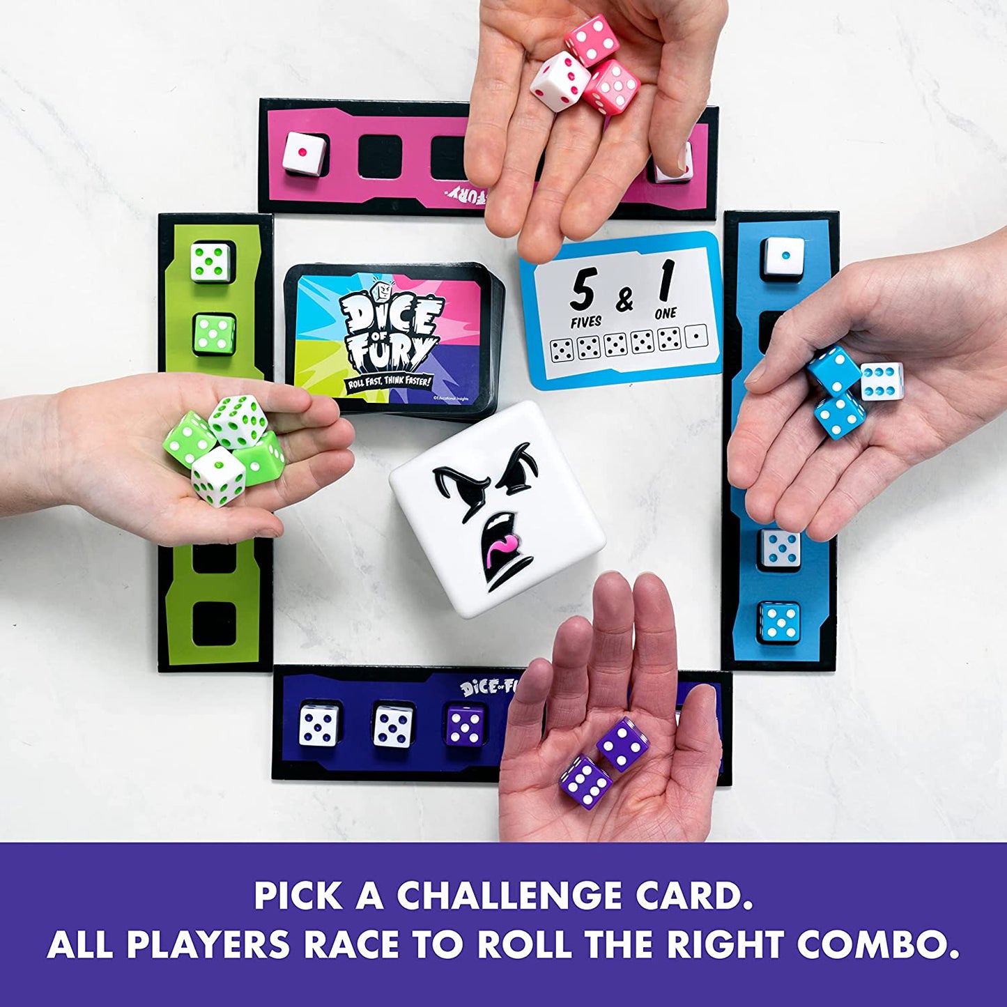 Dice of Fury Fast Paced Family Dice Game, Toy Gift for Boys & Girls, Teens & Adults, Ages 7-99