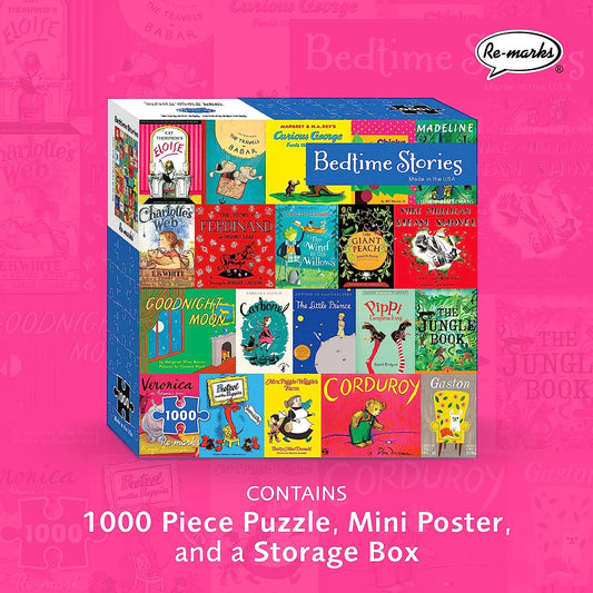 Bedtime Stories, Book Covers 1,000-Piece Puzzle for All Ages