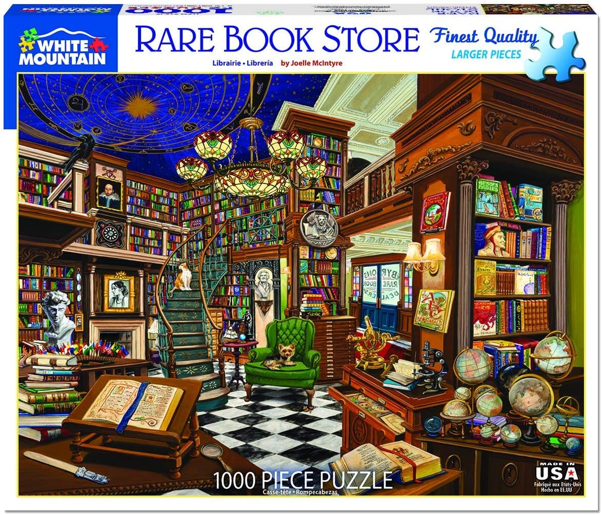 Puzzles Rare Book Store - 1000 Piece Jigsaw Puzzle
