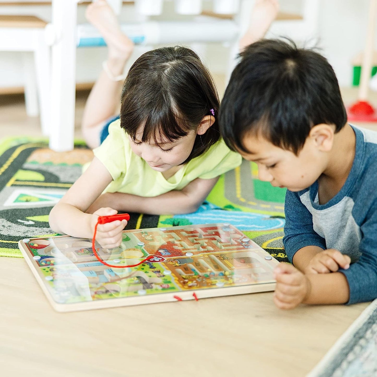 PAW Patrol Wooden 4-in-1 Magnetic Wand Maze Board - Activity Game, Travel Toys For Kids Ages 3+ - FSC-Certified Materials