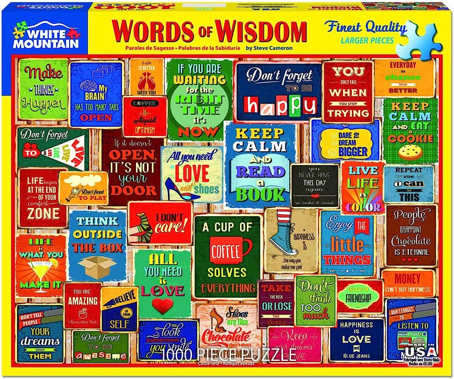 Words of Wisdom, 1000 Piece Jigsaw Puzzle