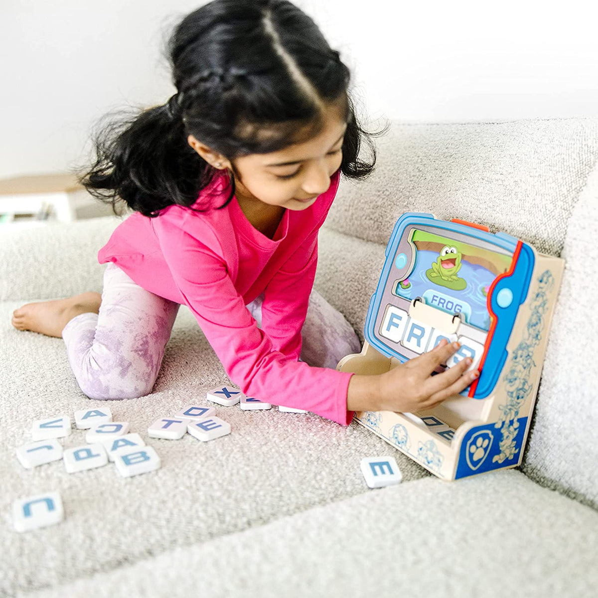 PAW Patrol Wooden See & Spell Pup Pad Game - PAW Patrol Spelling Activity, PAW Patrol Toys, Word Games For Kids Ages 4+ - FSC-Certified Materials