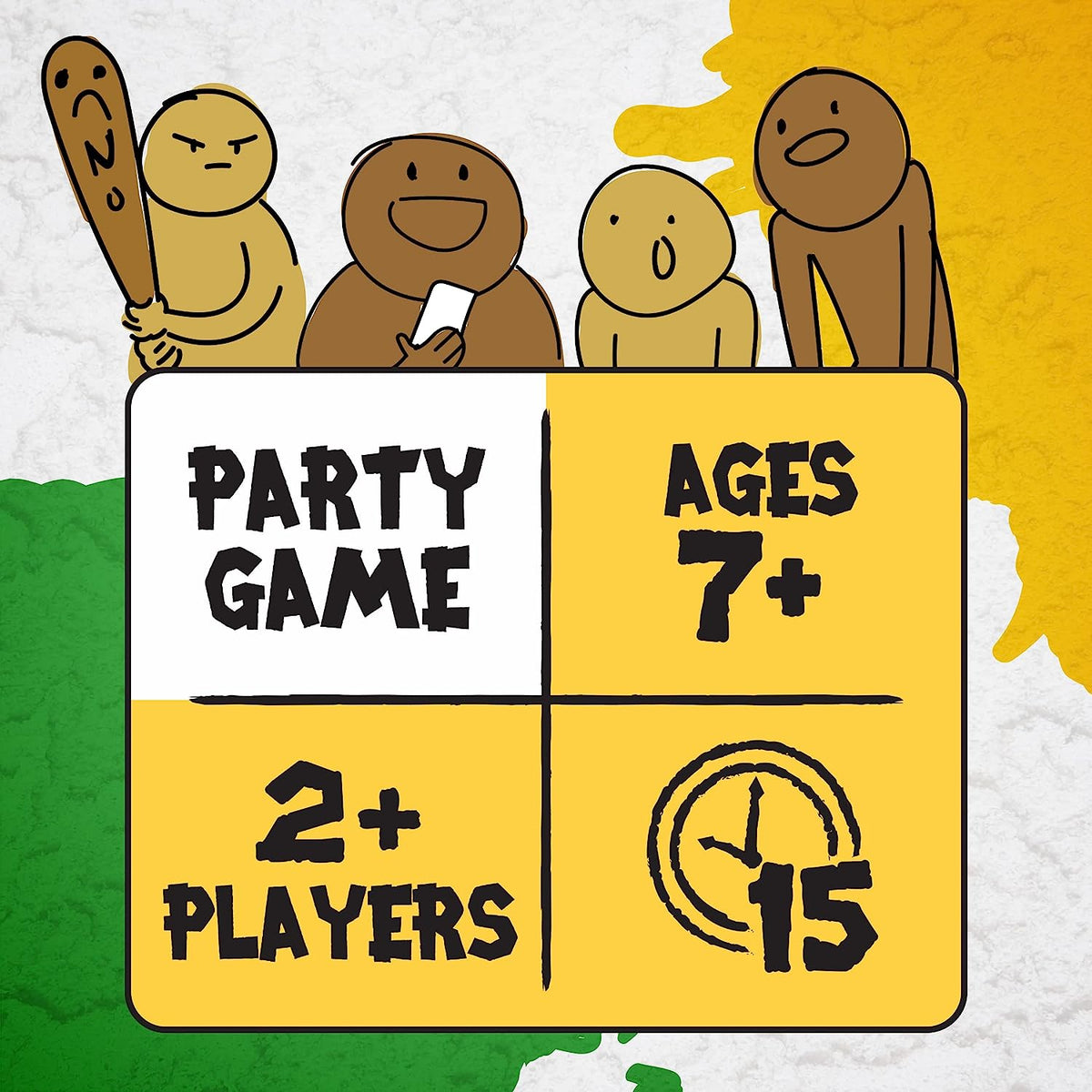 Poetry for Neanderthals by - Family Card Game for Adults, Teens & Kids , White
