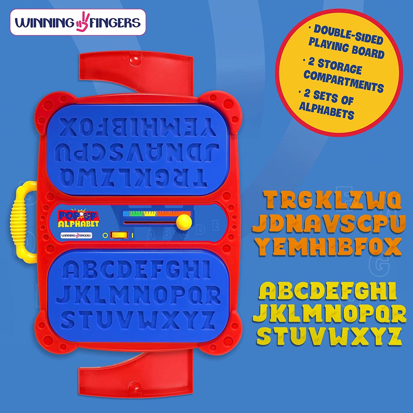 Pop Up Board Game 2-Player | Preschool Game with Alphabet Puzzle Pieces | Educational Learning Toy for Toddler and Kids Ages 3+