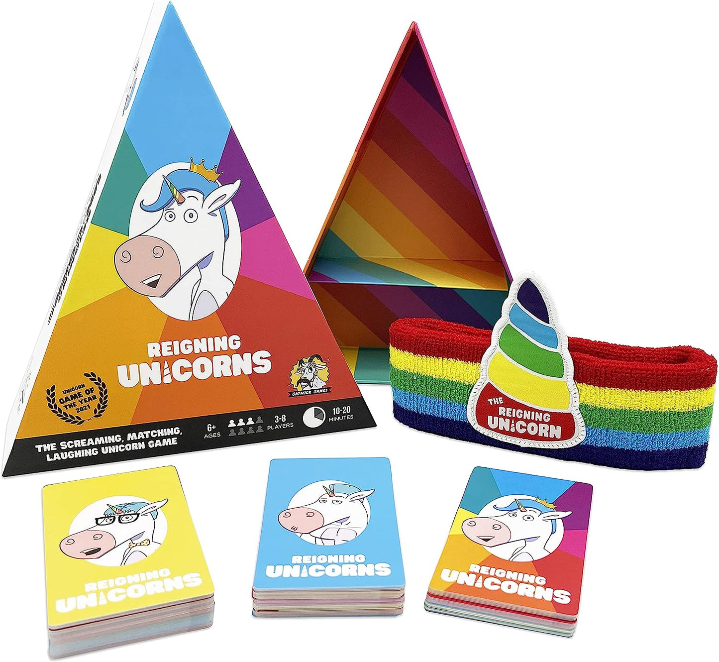 Reigning Unicorns The Matching, Yelling Unicorn Card Game, Fun and Quick Party Game for Adults Game Night, Best for Girls, Boys, and Teens, Unicorns Gifts for Girls, 3-8 Players