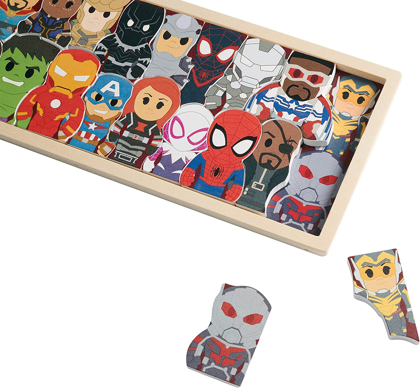Wooden Toys Character Puzzle, Officially Licensed Kids Toys for Ages 2 Up, Gifts and Presents by Just Play