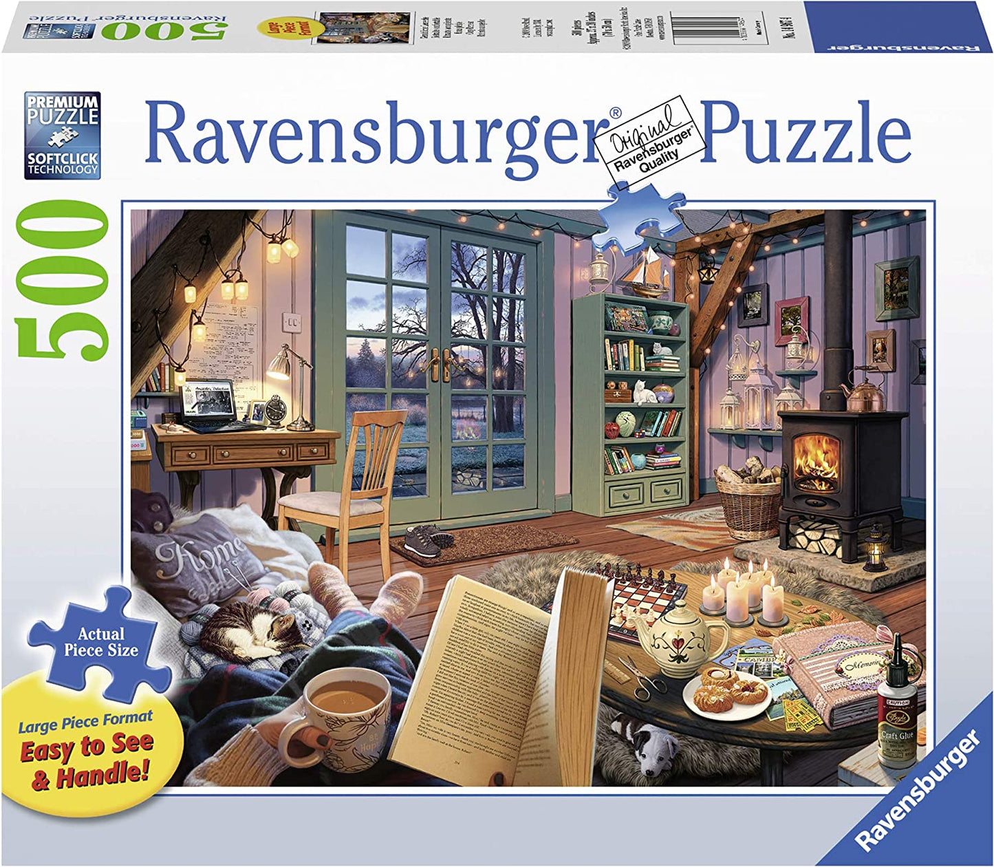 Cozy Retreat 500 Piece Large Format Jigsaw Puzzle for Adults - 14967 - Every Piece is Unique, Softclick Technology Means Pieces Fit Together Perfectly