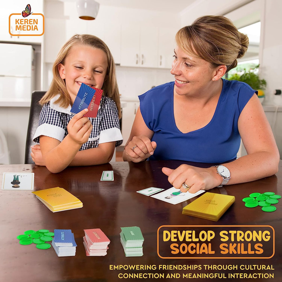Social Skills Game for Kids, a Fun Therapy Game Ice Breaker Social Emotional Learning Activity | Using Creativity, Open Communication and Positive Thinking | Used by Therapists and Parents
