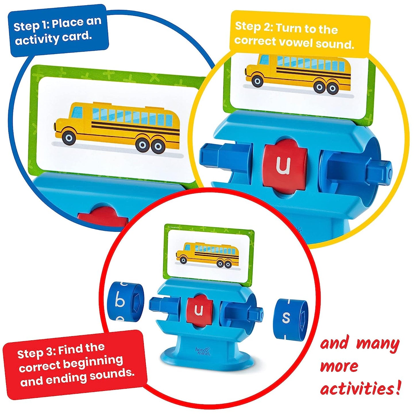 Beginning Word Builder, CVC Word Games, Spelling Toys for Kids 3-5, Learning How to Read, Sight Words Flash Cards, Kindergarten Learning Activities, Science of Reading Manipulatives