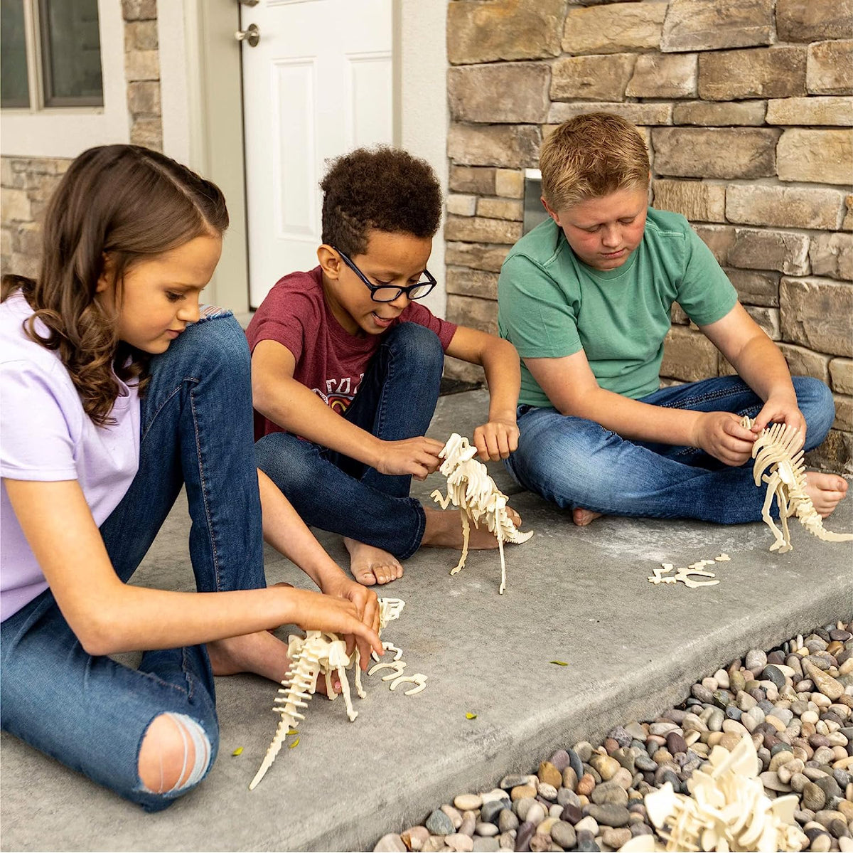 3D Wooden Dinosaur Model Puzzles (Makes 6 Dinos) Crafts for Kids Boys and Girls Ages 5 6 7 8 9 10 11 12 Years Old and Up