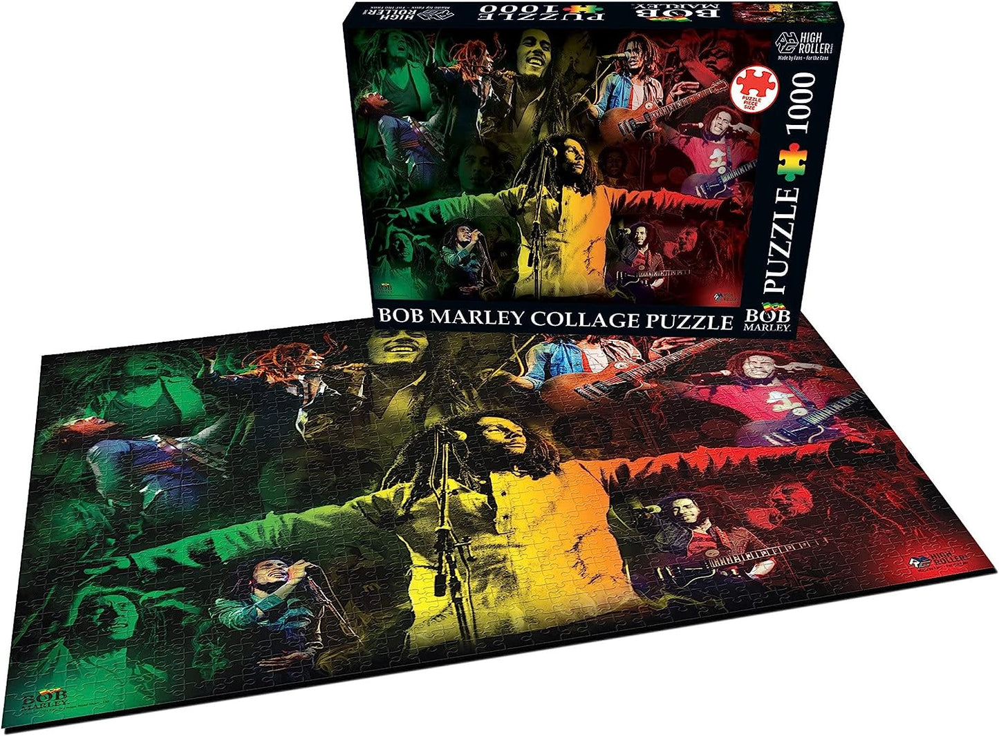 Bob Marley: 1000 Piece Collage Jigsaw Puzzle, Size 19' x 26'