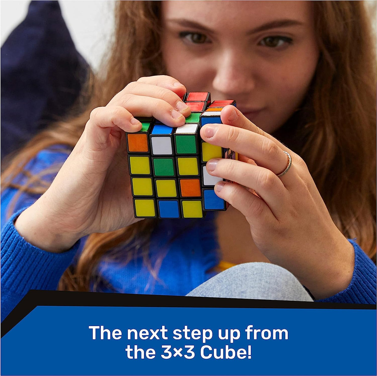 Rubik’s Master, The Official 4x4 Cube Classic Color-Matching Problem-Solving Brain Teaser Puzzle 1-Player Game Toy, for Adults & Kids Ages 8 and up
