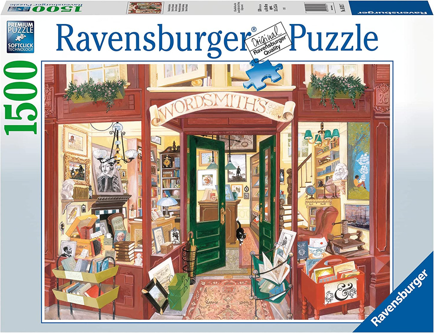Wordsmith's Bookshop 1500 Piece Jigsaw Puzzle for Adults - 16821 - Every Piece is Unique, Softclick Technology Means Pieces Fit Together Perfectly
