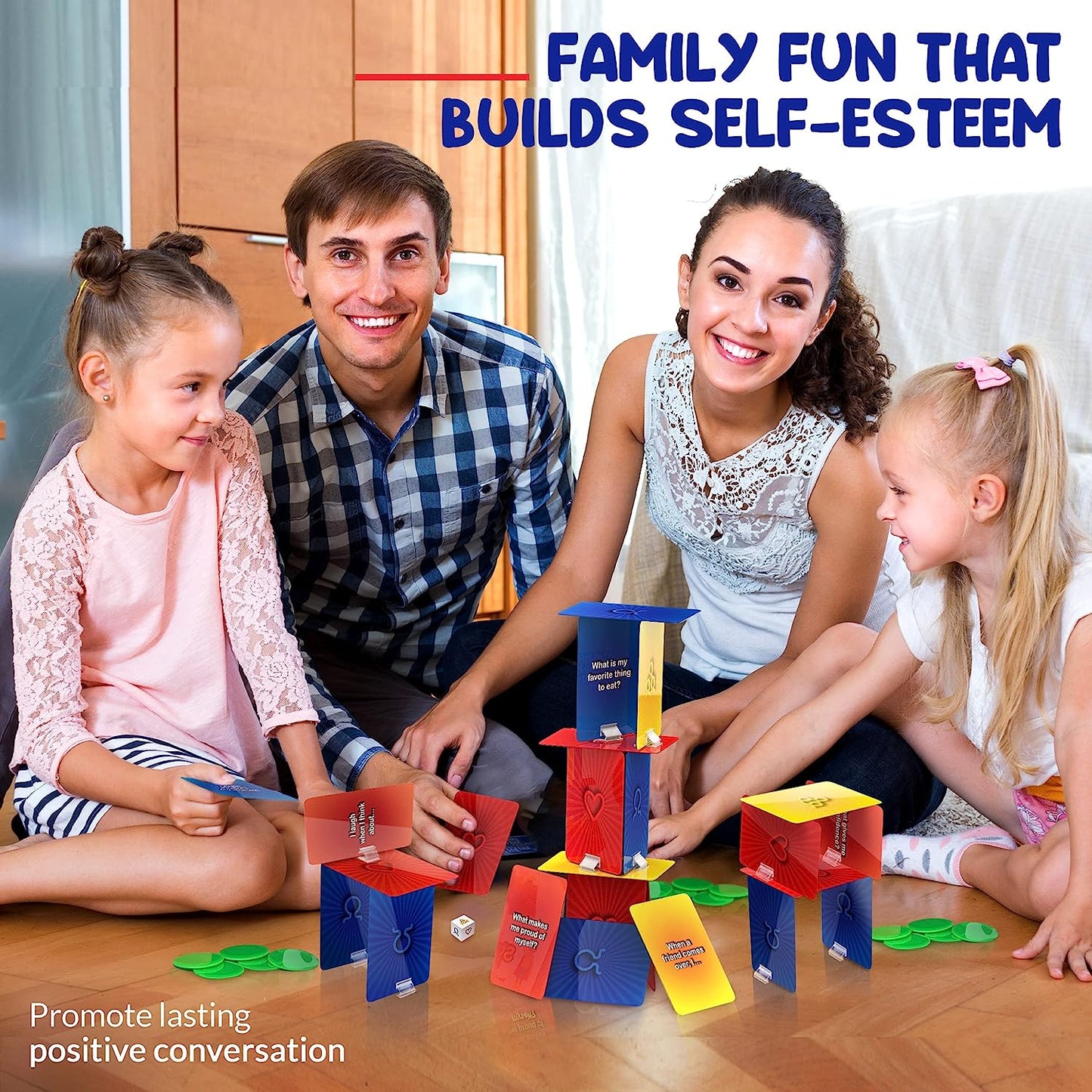 The Tower of Self Esteem, CBT Play Therapy Game for Kids, Teens | Tools to Boost Social Skills, Creativity, Emotion Regulation, Mindfulness - Used by Therapists, Counselors and Parents