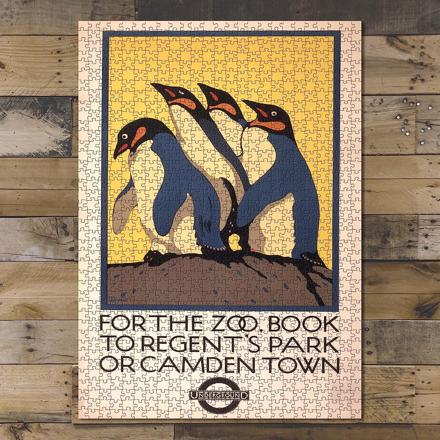 Photo: for The Zoo, Book to Regent's Park or Camden Town: Underground | 1000 Piece Jigsaw Puzzle for Adults | Hand Made | Fun Indoor Activity