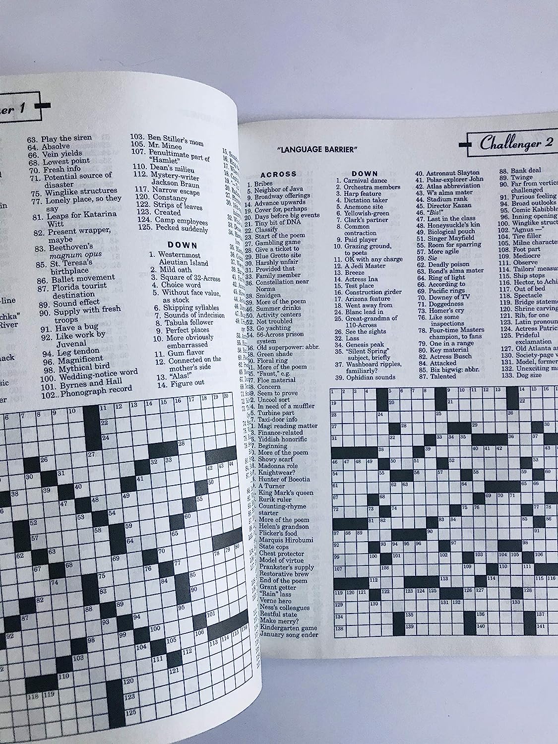 Issues 45 and 51 of the Expert and Challenger Crossword Puzzles from the Dell Collector's Puzzle Series