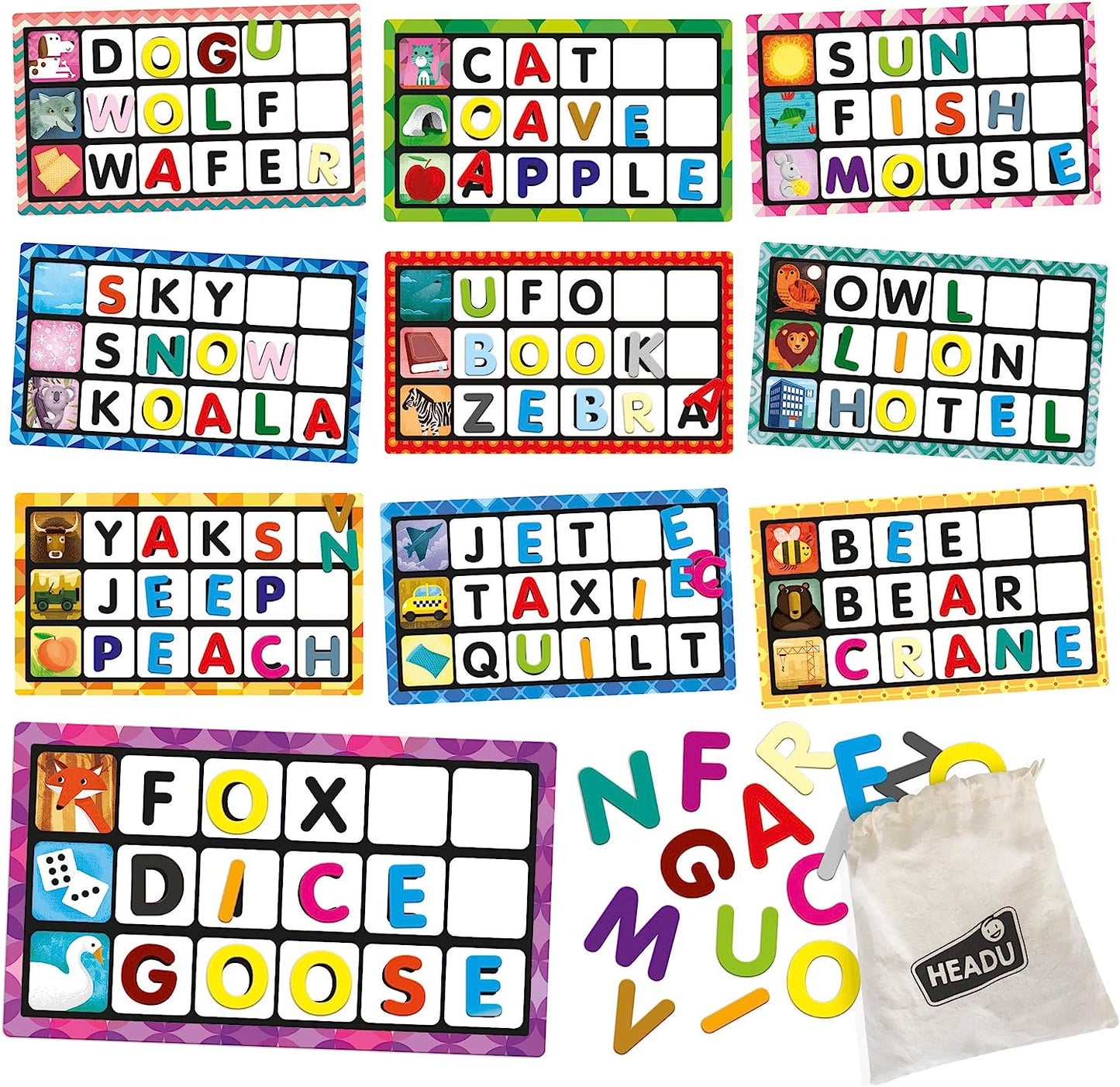 Letters & Words EN20980 Educational Toy for Kids, Boys, and Girls Ages 3 to 6 Years Old
