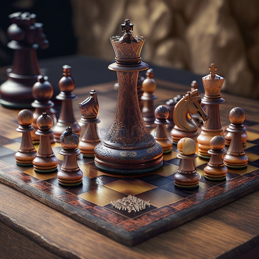 Get ready to experience the ultimate chess battle! Explore the world of strategy and intellect with our magnetic wooden chess set. Start playing now!