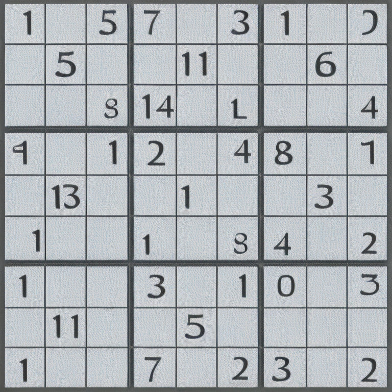 Unleash your puzzle-solving skills with our blank Sudoku grids! Fill them in for hours of mind-bending fun. Get ready to conquer the challenge!