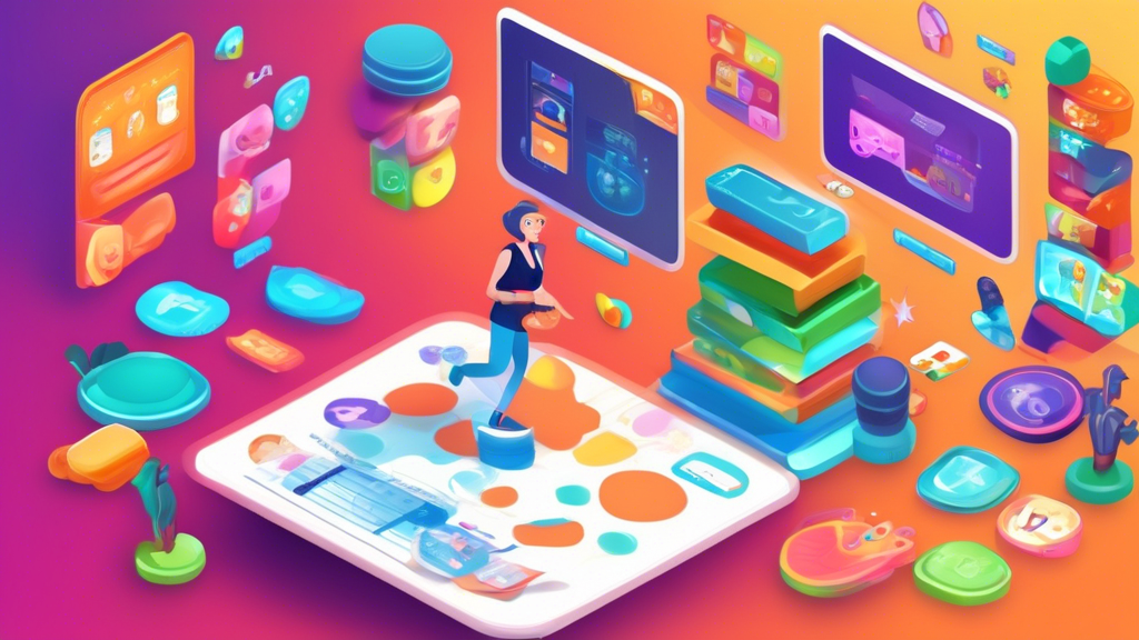 An interactive learning game with colorful graphics and engaging gameplay that is designed for adult learners to make learning more fun and engaging. The game should feature a variety of challenging l