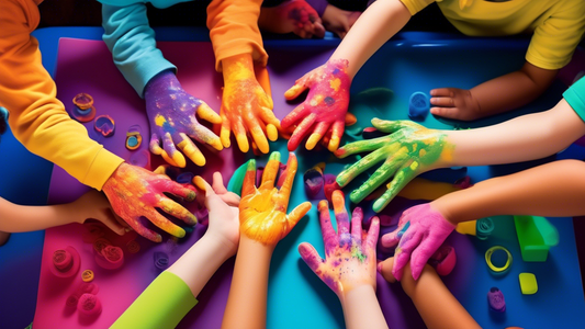 A vibrant and dynamic image that captures the essence of tactile learning. Depict a group of diverse individuals engaging in various hands-on activities, showcasing the transformative power of touch a