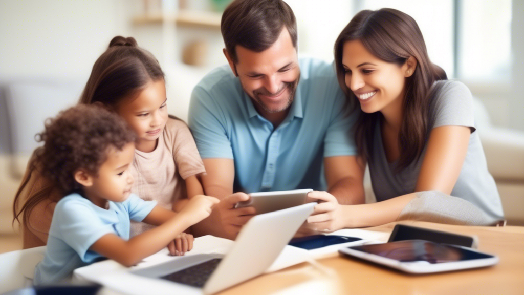 A montage of essential online resources for parents, including websites, apps, and social media groups that provide support, information, and community for parents. The resources cover a wide range of