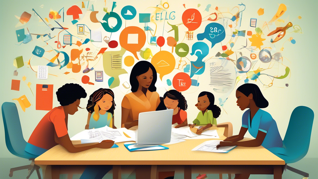 **Prompt for DALL-E:**

Create an abstract yet captivating visual representation of the collaborative efforts between parents and teachers, featuring five distinct tools that enhance their communicati