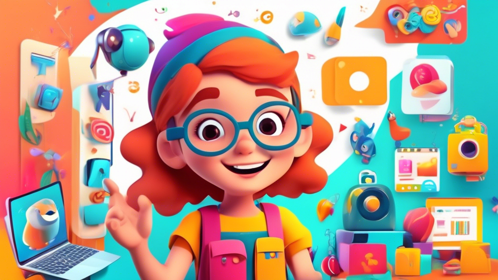 A colorful and engaging educational video filled with animated characters, interactive elements, and fun learning activities, capturing the attention of young viewers and making learning an enjoyable 
