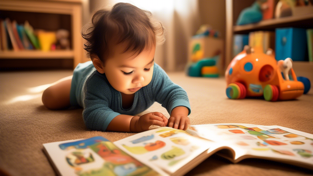 A visually impactful image capturing the essence of early literacy and its profound impact on infants' cognitive and linguistic development. Depict a nurturing environment where infants are surrounded