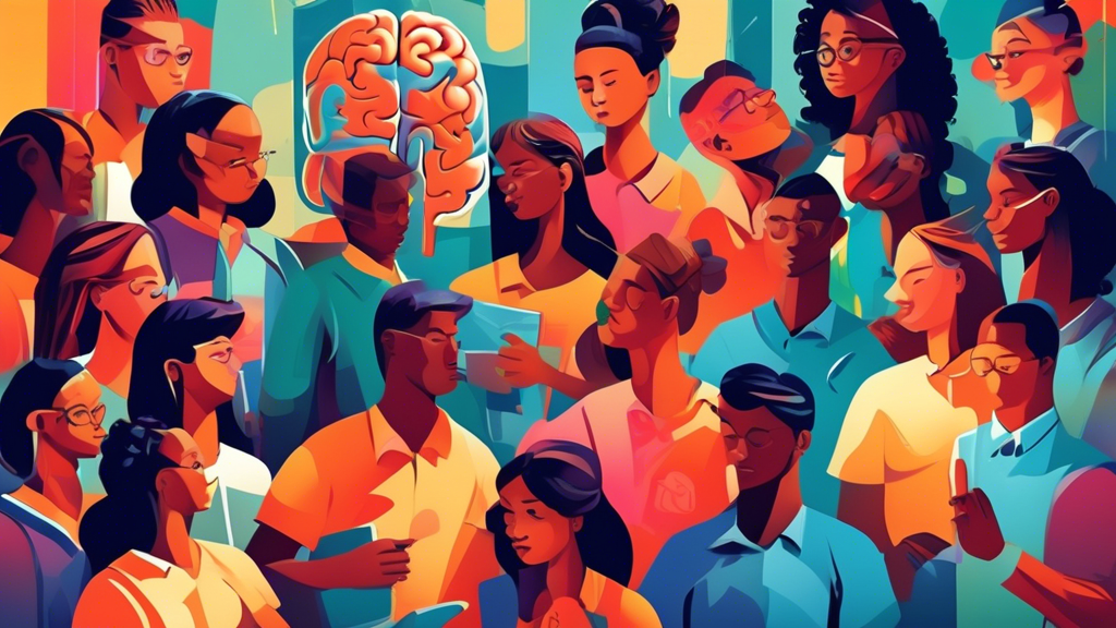 Please generate an image of a diverse group of students engaged in solving brain-boosting educational puzzles together, showcasing critical thinking skills and teamwork.