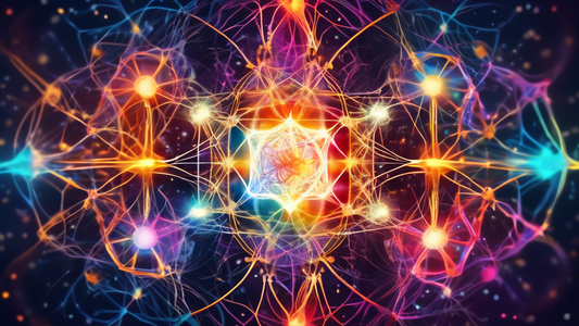 **DALL-E Prompt:**

An abstract representation of kinesthetic strategies enhancing cognition, with interconnected neurons, symbols of movement and learning, and a radiant aura symbolizing cognitive im
