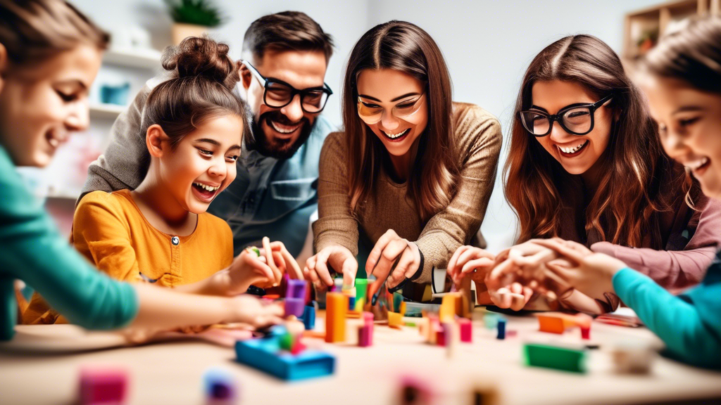 A group of people of all ages engaged in hands-on learning activities, such as building, experimenting, and creating, with smiles on their faces and a sense of accomplishment in their eyes.