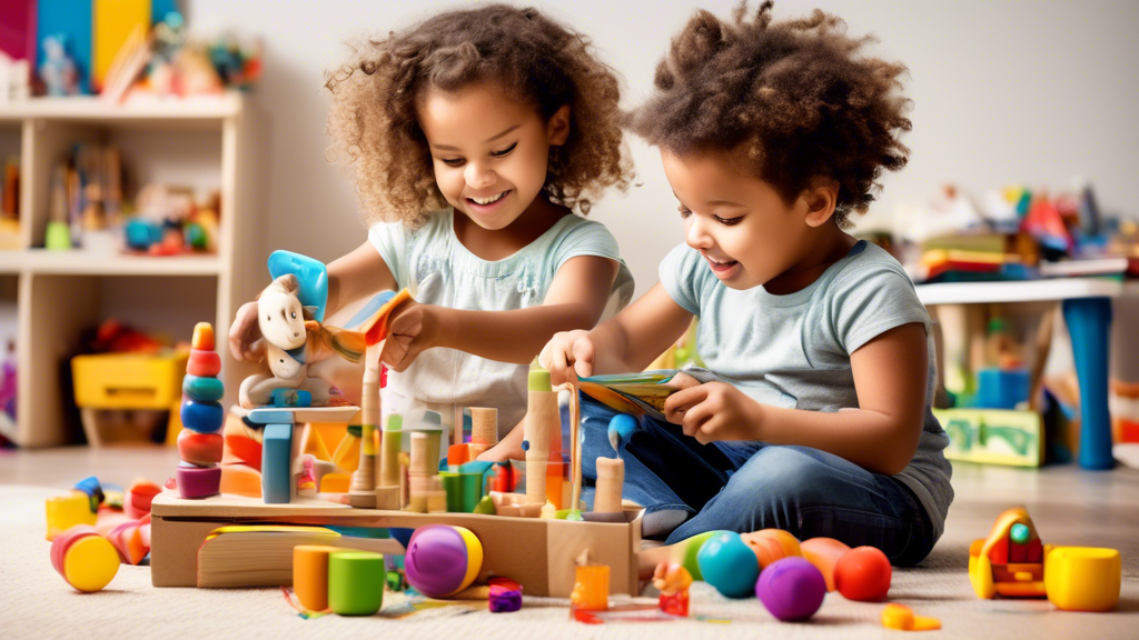 **DALL-E Prompt:**

Depict whimsical preschoolers playfully engaged in hands-on learning activities, surrounded by colorful toys, books, and imaginative surroundings that foster exploration and discov