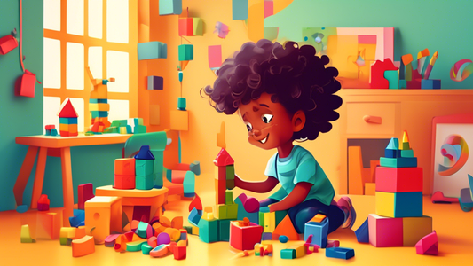 **DALL-E Prompt:**

An illustration of a child engaged in playful learning activities, such as building with blocks, painting, or playing with toys, in a colorful and imaginative environment that enco