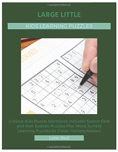 Large Little Kids Learning Puzzles: Curious Kids Puzzle Workbook Includes Search Find