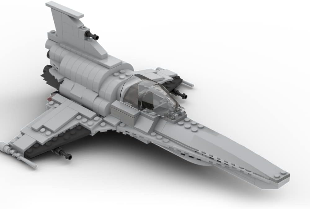 Space Wars Colonial Viper MK VII Building Blocks Set, Space Fighter Model Toys, Cool Model of Creative Classic Modeling Toys Suitable for Collection (289 Psc) (Viper Mark 7)