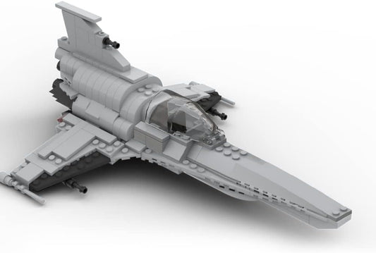Space Wars Colonial Viper MK VII Building Blocks Set, Space Fighter Model Toys, Cool Model of Creative Classic Modeling Toys Suitable for Collection (289 Psc) (Viper Mark 7)