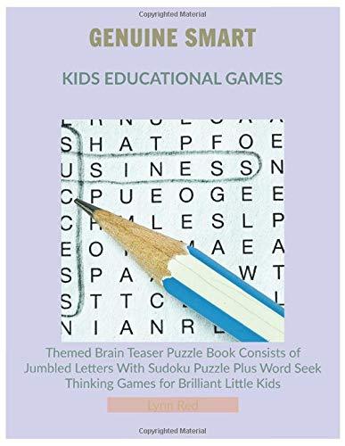 Genuine Smart Kids Educational Games: Themed Brain Teaser Puzzle Book Consists of Jumbled Letters