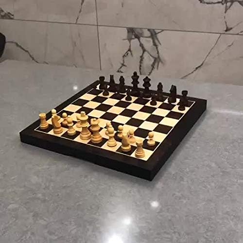 Folding Wooden Pieces Portable Board Game Entertainment Gift for Exercise Children's Thinking Skills Learn Through Play