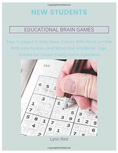 New Students Educational Brain Games: Easy to Expert Activity Book Comes With Word Jumble