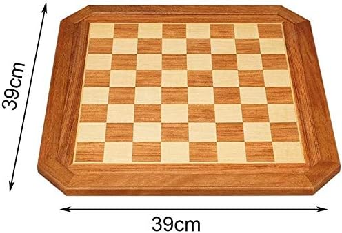 International Chess Set Magnetic Wooden Chess Set Wooden Chessboard With Octagonal Edge, Games For Adults, Students Training, Teaching Special, Educational Toys For Children, Beginners, 39x39cm, 39x39