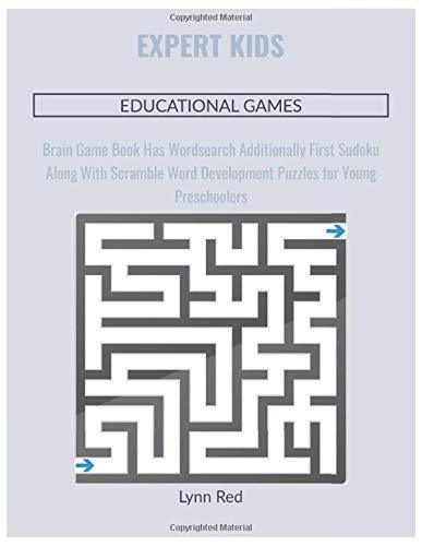 EXPERT KIDS EDUCATIONAL GAMES: Brain Game Book Has Wordsearch Additionally First Sudoku