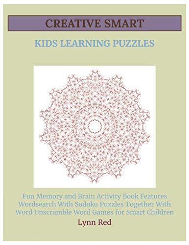 Creative Smart Kids Learning Puzzles: Fun Memory and Brain Activity Book Features Wordsearch