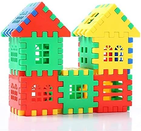 Building Blocks Construction and Connect Toy Sets, Educational Building Toys Building Sets, Develop Tactile Skills, Creativity, Sense of Color,for Preschool Toddlers Girls and Boys-1415