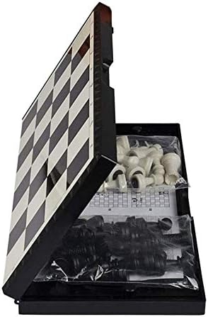 Chess Sets Luxury 12.6in-Adult Student Folding Portable Black and White Chess Pieces Chess, Magnetic Chess Children 's Three-Dimensional Educational Toys Chess