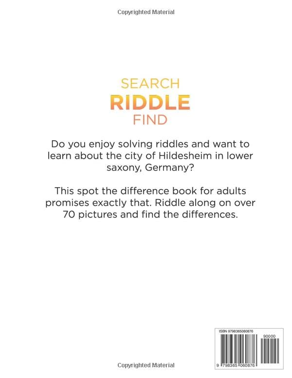 Search Riddle Find: Spot the differences in Hildesheim in germany - for adults