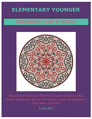 Elementary Younger Kids Discovery Puzzles: Mega Puzzle Workbook With Word Jumble